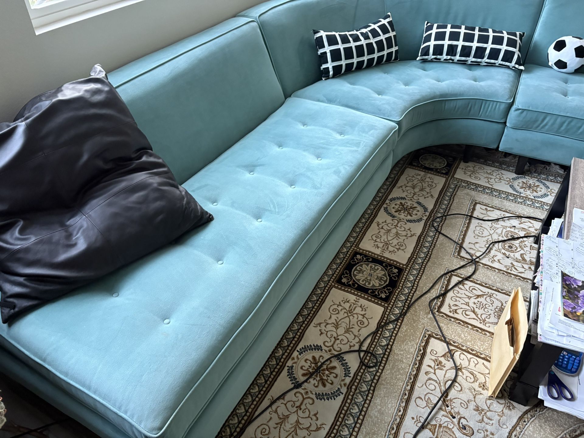 Beautiful Like New L Shaped Sectional Sofa Couch,All Products : American Fashion Style Bags On Sale