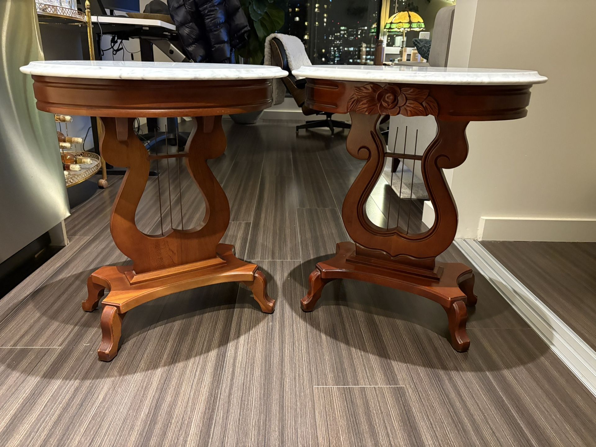Marble Top End Tables 