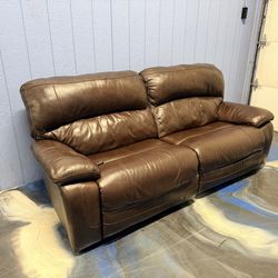 Ashley Furniture Damacio REAL Leather manual  Reclining sofa/couch/loveseat