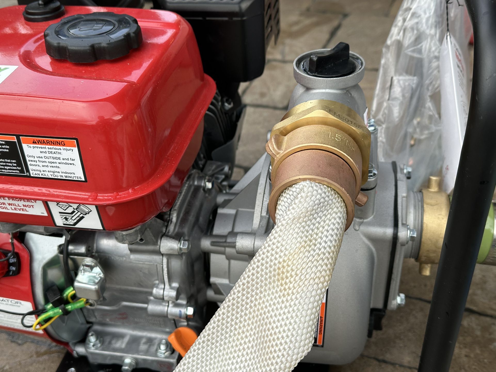 2” To 1.5” Fire Hose Conversion Kit For Harbor freight Honda Predator Trash Water Pump