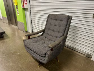 Vintage mcm rocking swivel chair