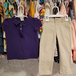 Purple Uniform Shirts And Pants 
