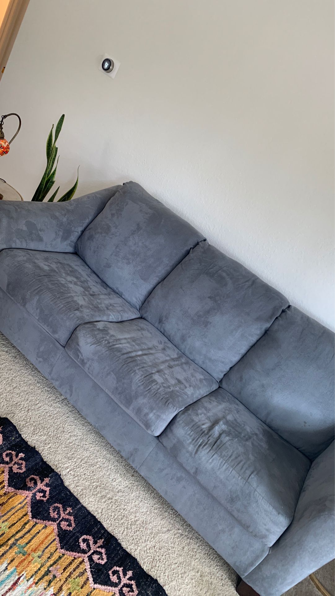 Pretty Blue Grey Sofa
