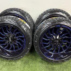 NEW 22x12 wheels wrapped in 285/45r22 rbp tires