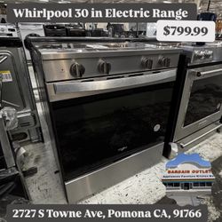 Whirlpool 30in Electric Range 