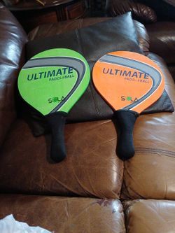 Used Set Of Sola Ultimate Paddleball Paddle 