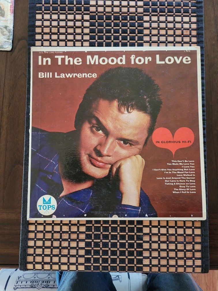 Record 33/3 Rpm Bill Lawrence L .1576