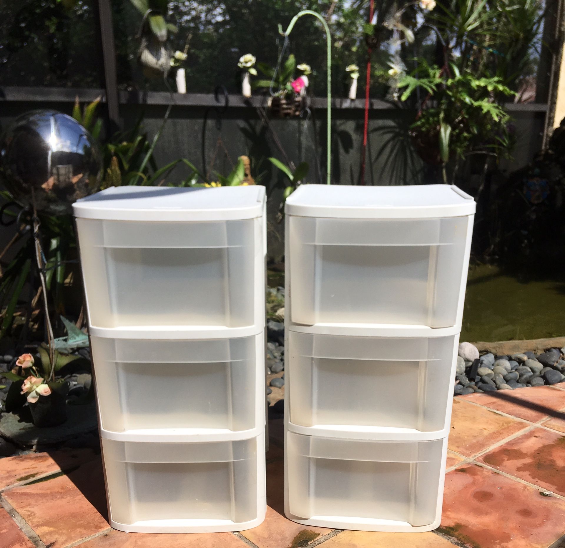 Plastic drawers, Containers Set of two.....Stackable