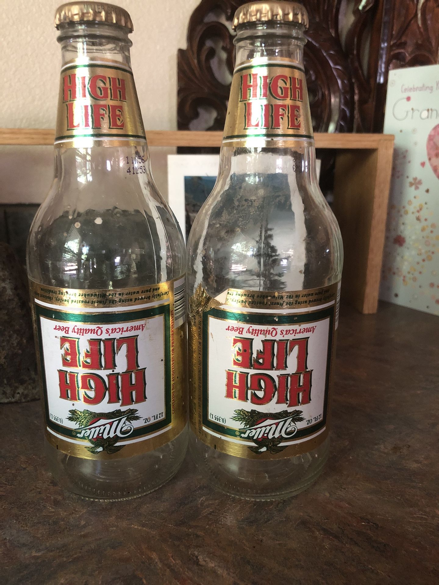 Collectible Miller High Life Bottles