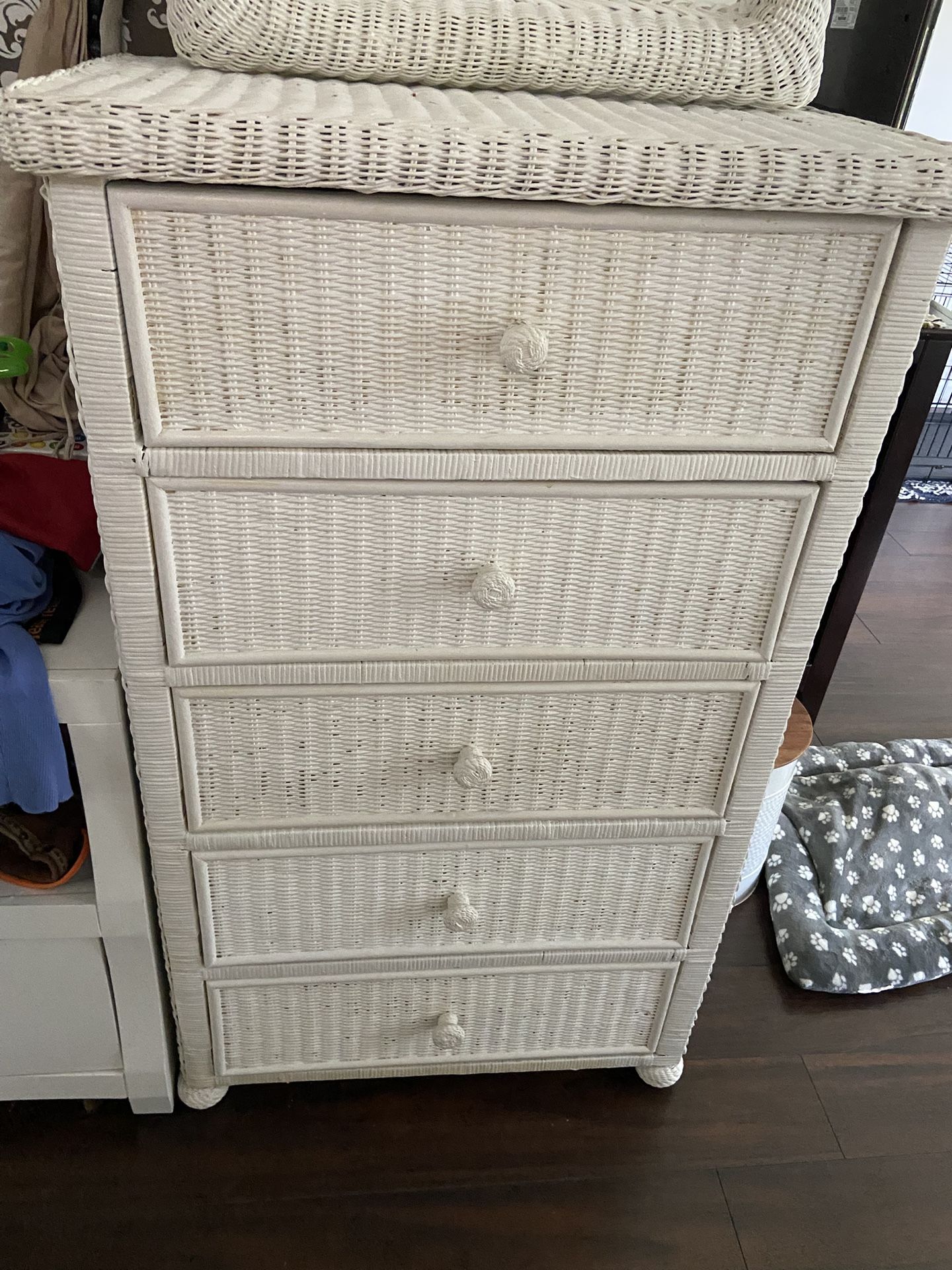 tall white dresser