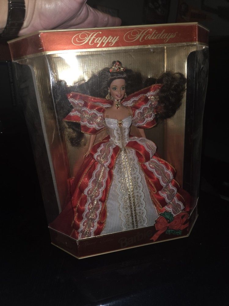 open lace back dress Amazon.com: Barbie Signature 2022 Holiday Doll, Blonde Wavy Hair Wearing Red  Poinsettia-Inspired Gown, Collectible with Doll Stand & Certificate of  Authenticity : Toys & Games main image 0