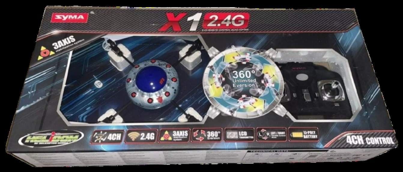 Syma X1 4 Channel 2.4G RC Quad Copter - UFO (360 Degree Unlimited Eversion) NEW