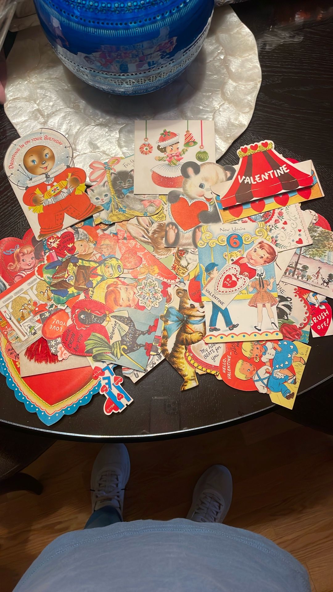Original 50’s / 60’s Valentine Plus Bday,Xmas Cards