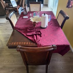 [ESTATE SALE] Solid wood Table with Chairs