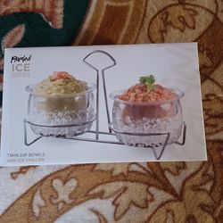 Parini — Ice Series: Twin Dip Bowls with Ice Chiller
