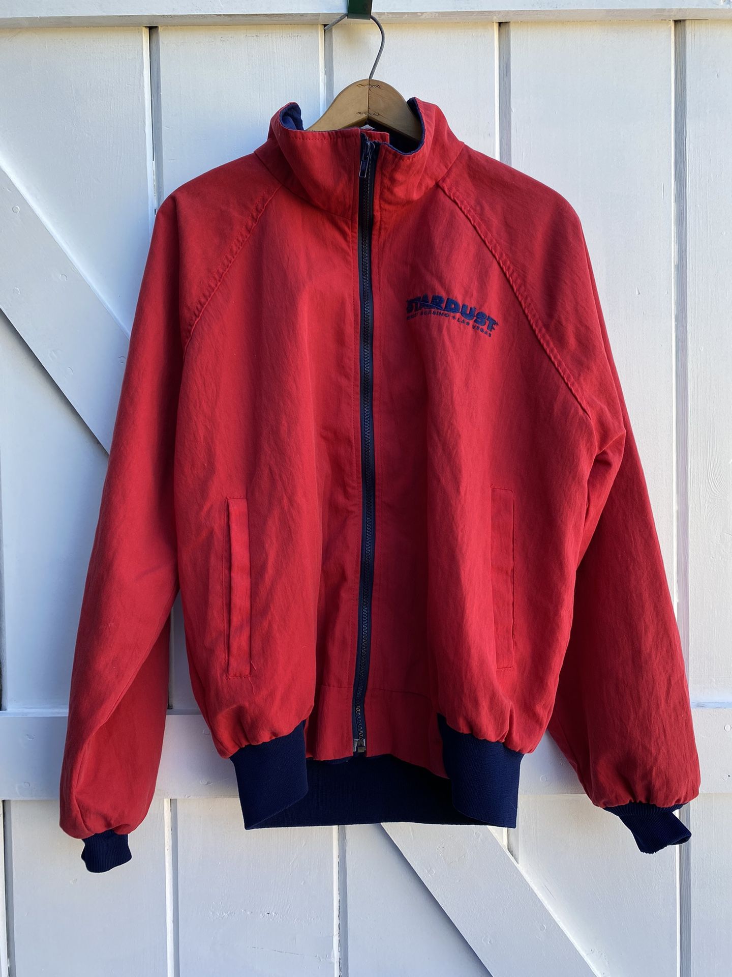 Vintage 90s stardust casino and resort nylon rain bomber jacket