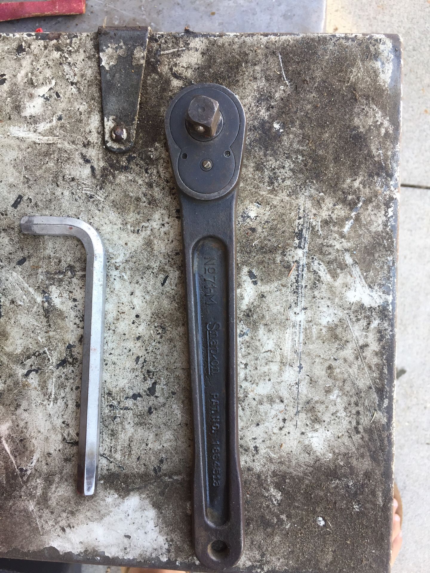 1942 Very Good Vintage Snap on 1/2" Dr Ratchet 71-M