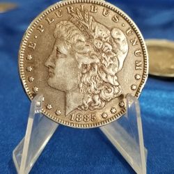  1885-P MORGAN SILVER DOLLAR 