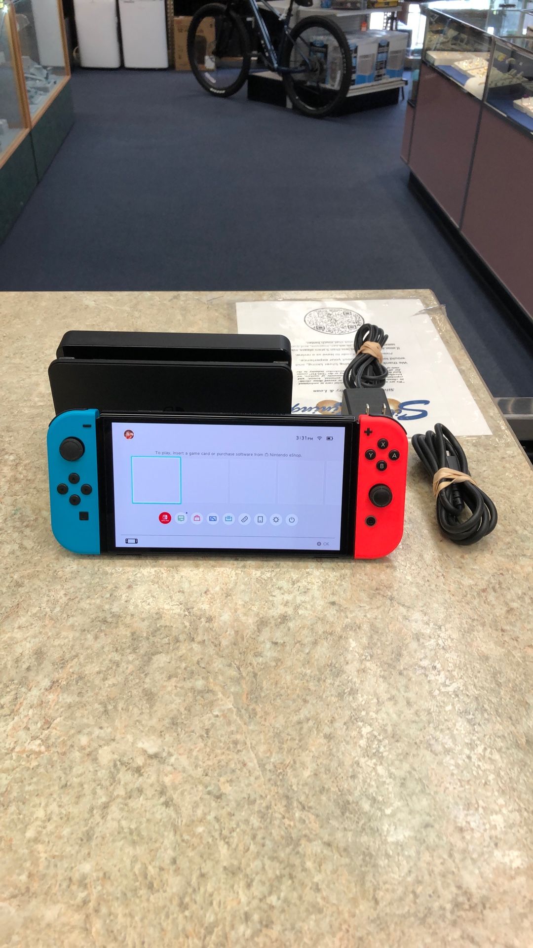 Nintendo Switch OLED HEG-001 With Dock / Power Supply HDMI Cable 