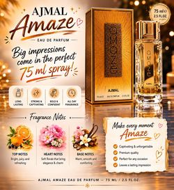 Ajmal Amaze Her Eau de Parfum Spray 2.5 fl oz / 75 ml for Women