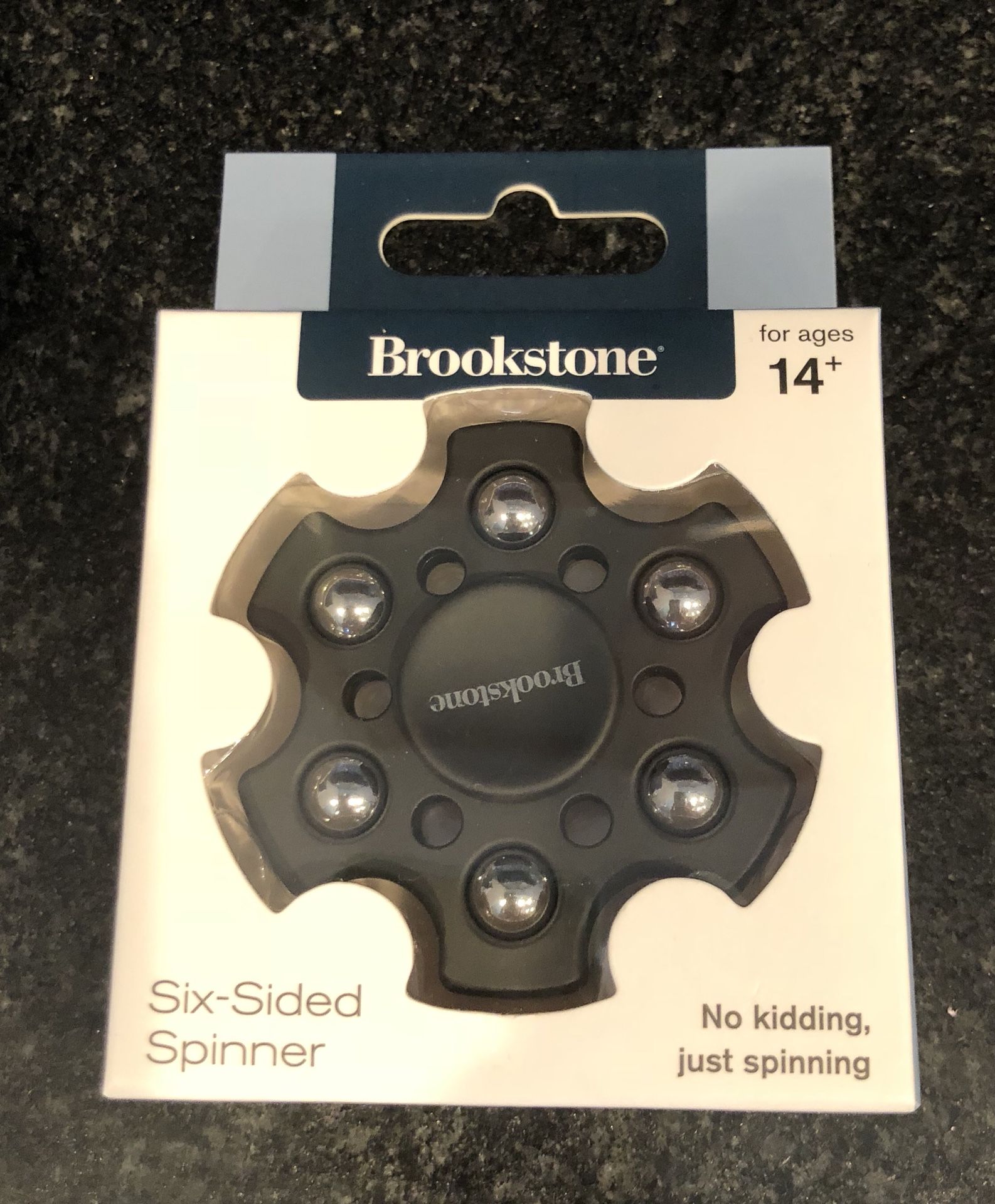 Six sided fidget spinner from brookstone