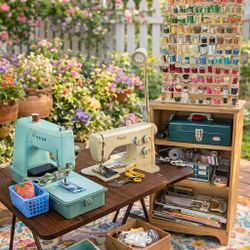 Vintage Singer and Viking Sewing