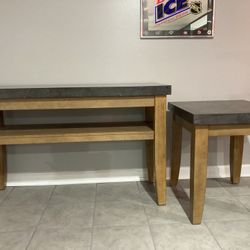 Sofa Table And Matching End Table