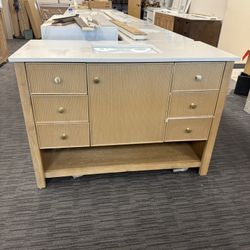 49” Bathroom Vanity In Wood Color