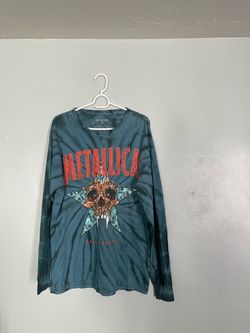 Metallica "King Nothing" Tie-Dye Long Sleeve Shirt - Medium - Skull Graphic