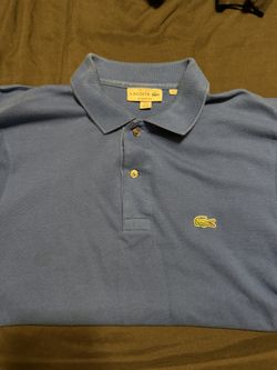 Lacoste Blue Polo Dressing Shirt. Size Small.