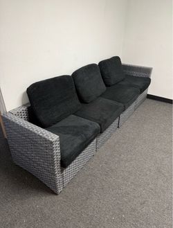 4 Piece Wicker Patio Sofa