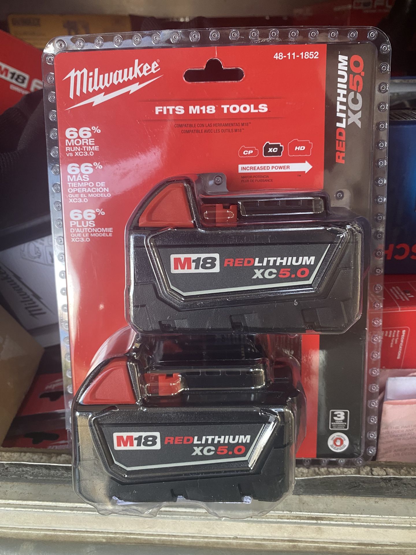 MILWAUKEE M18  2/PACK BATTERIES   ( Read Below ) 