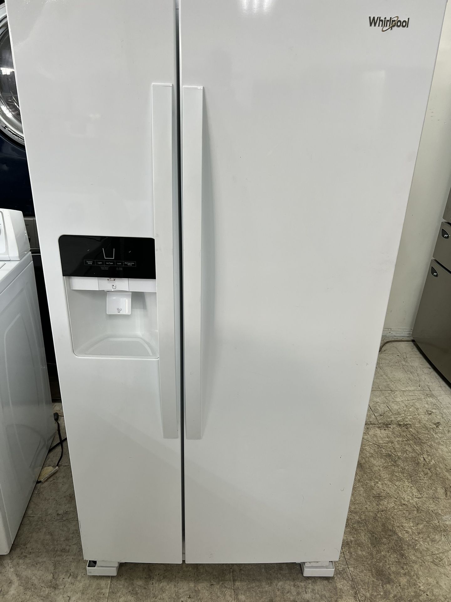 White Refrigerator Whirlpool 33”651/2” 26”