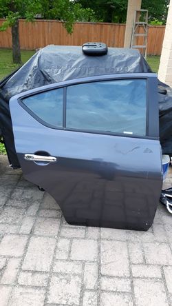 Nissan Versa Sedan SL 1.6L Rear Door Passenger Side