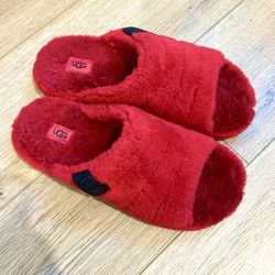 Red Ugg Slides