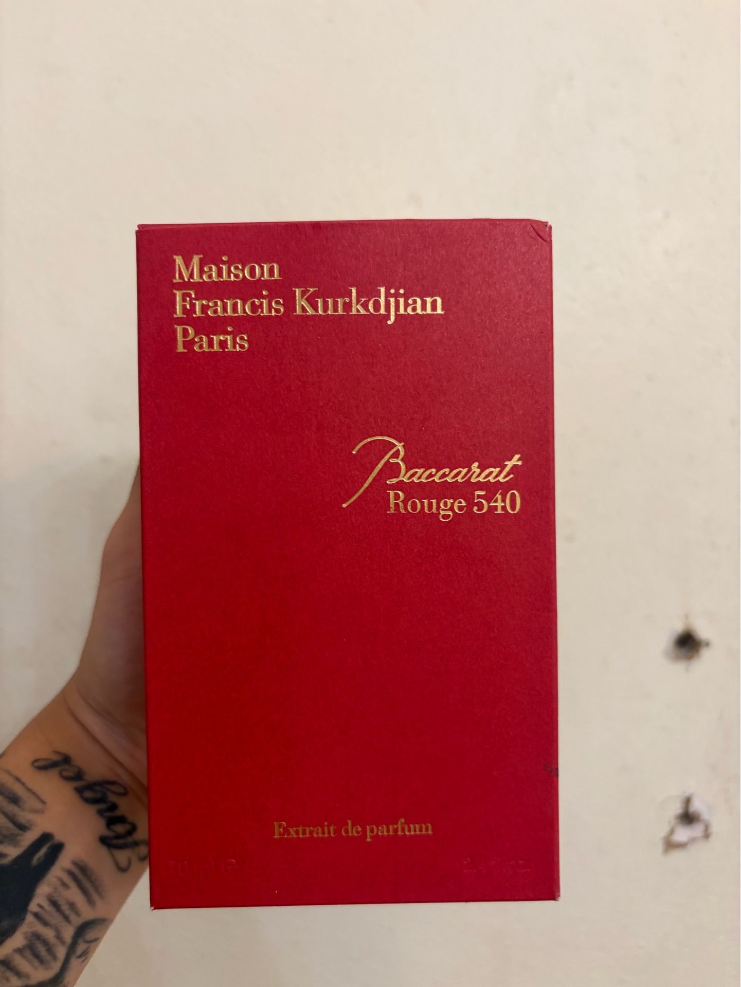 (BRAND NEW) Baccarat Rouge 540 Extrait de Parfum by Maison Francis Kurkdjian 75ml