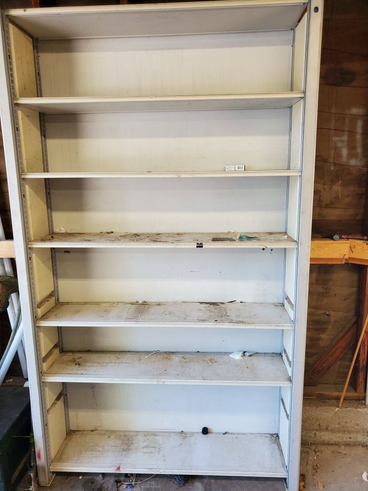 2 storage shelves