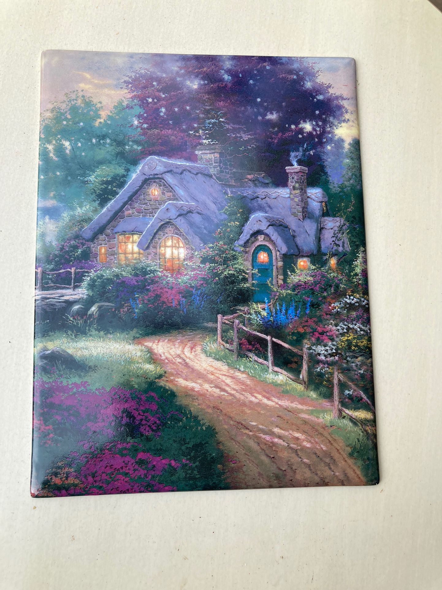 Thomas Kinkade - A Cottage Bright Collector’s Plate Tile