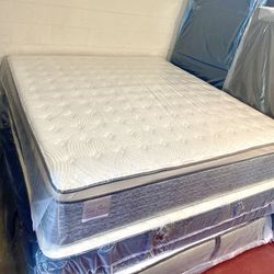 King Size Mattress 14” Inches Pillow Top Of High Quality Also Available in Twin-Full-Queen and Cali-King Same Day Delivery