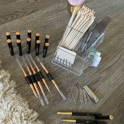Nail Art Tool Set – Brushes, Bits, Pushers, Organizers & More (USED)