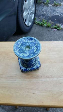 hand painted candle holder