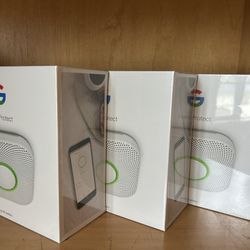 3 pack Brand New Google Nest Protect - Smoke Alarm - Smoke Detector and Carbon Monoxide Detector - Battery Operated , White - S3000BWES