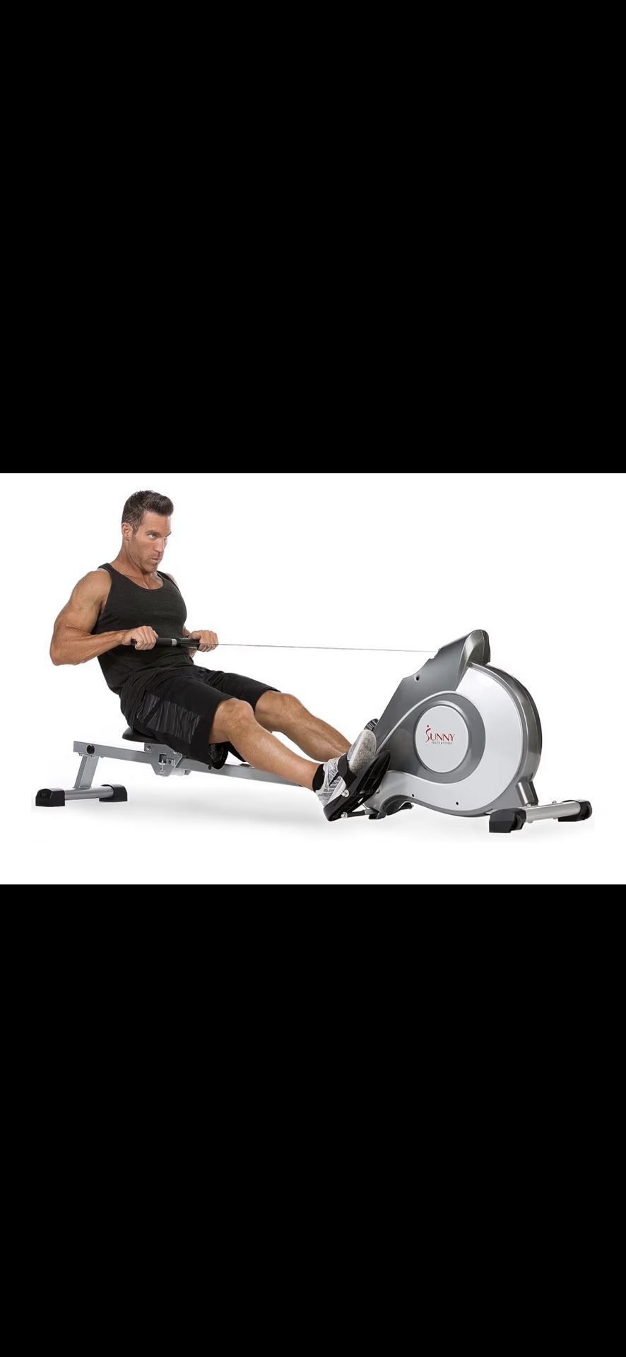 Sunny Health & Fitness Flip & Foldable Rowing Machine