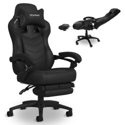 RESPAWN 110 Pro Ergonomic Gaming Chair with Footrest for Adults - Comfortable Office Gaming Recliner with Lumbar Support and Headrest, Racing Style Vi