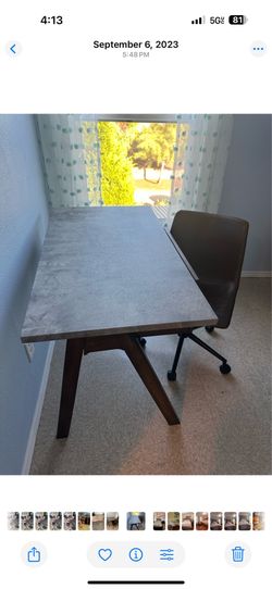 Office table with chair
