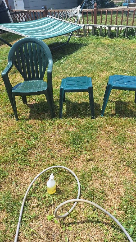 Two Chair's Two Stools For Sale. Pickup And Cash Only