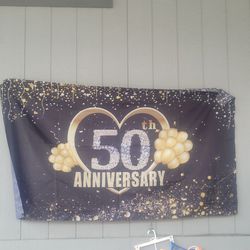 50th Anniversary Backdrop 