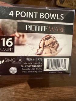 Section Bowls - Disposable Plastic Serving Bowls - Case of 384
