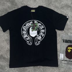 Bape/Chrome hearts T-Shirt Small BRAND NEW