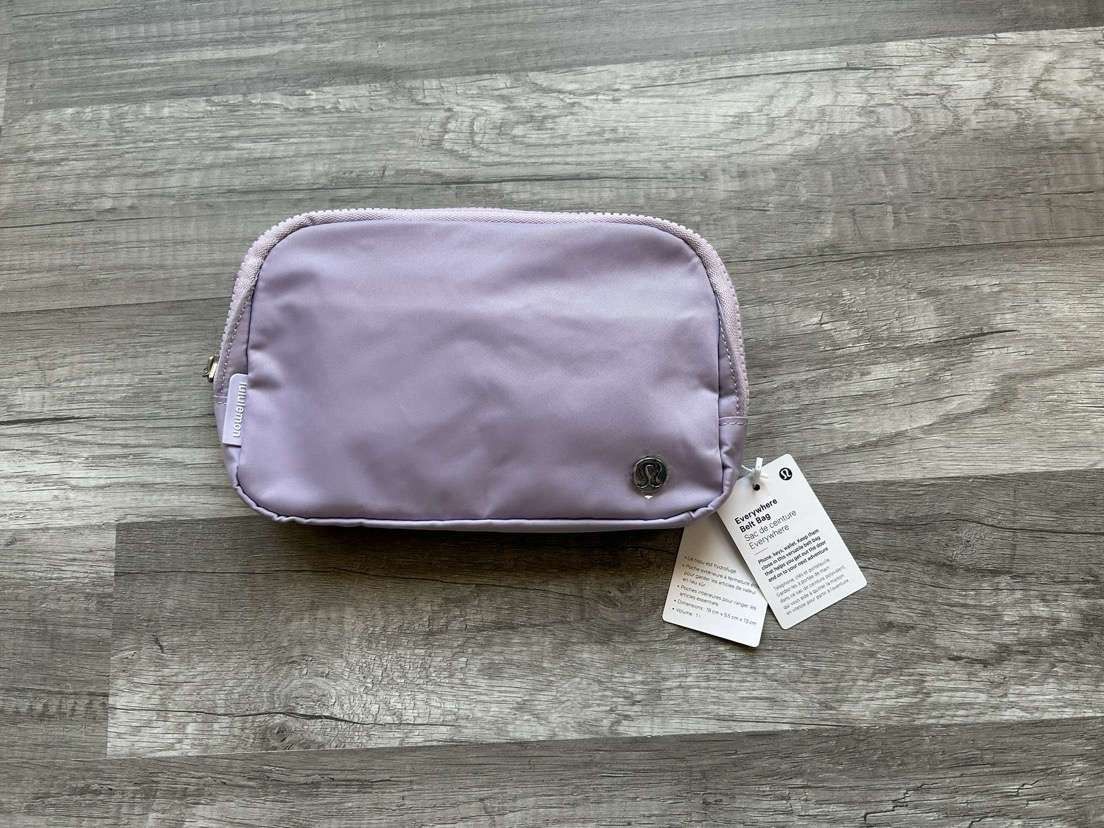Lululemon Everywhere Belt Bag Purple Wordmark New With Tags 1L